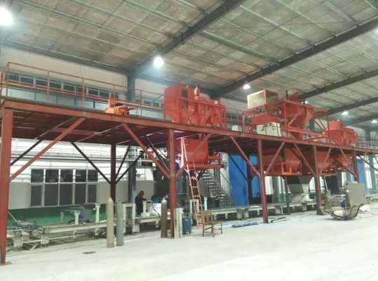 Máquina de fabricación de azulejos de techo de onda de color de paja para Mgo / Mgcl / Fibra de vidrio de malla de materia prima