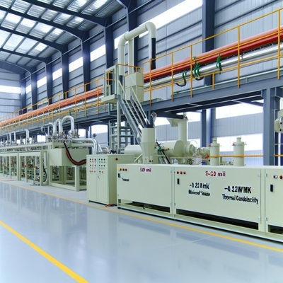 Línea de producción de tableros de fibrocemento de precisión de 5-20 millones de m2/año con conductividad térmica ≤0.25W/mk