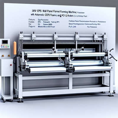 Máquina formadora de paneles de pared de 380 V con espumado automático de EPS y rodillos Cr12
