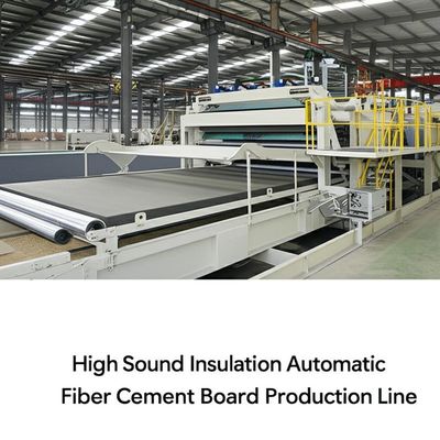 Línea de producción de tableros de fibrocemento automáticos de alta insonorización para materiales y eficiencia
