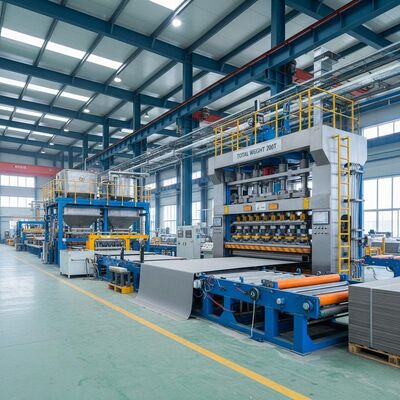 Full Automation Fiber Cement Sheet Manufacturing Line Incorporating Total Weight 200T for Consistent Sheet and Thickness