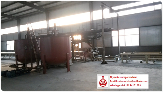Cadena de producción de intensidad alta del tablero del MgO con tecnología de extrudado del rodillo doble