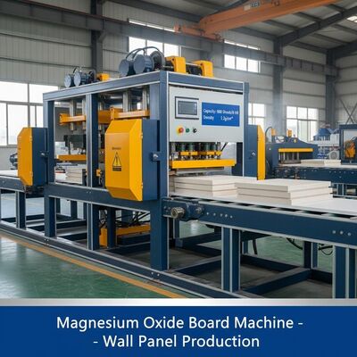 Capacidad 600 hojas Máquina de tablero de óxido de magnesio de 8 horas Asegurando una densidad del tablero de 1,2 g/cm³ Adecuado para la producción de paneles de pared