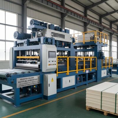 Máquina de Tablero de Sulfato de Magnesio de Color Ajustado 1.22 2.44 Maquinaria Pesada para la Producción de Tableros de Construcción Resistentes al Fuego