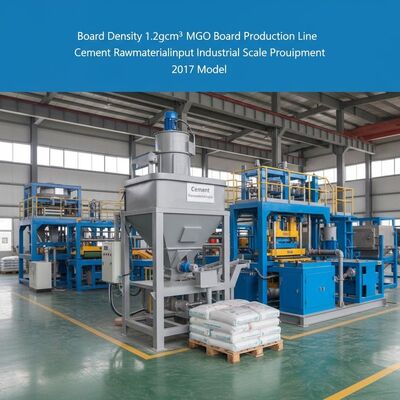 Densidad de cartón 1.2 gcm3 MgO Línea de producción de cartón Cemento materias primas Input 2017 Modelo Equipo de producción a escala industrial